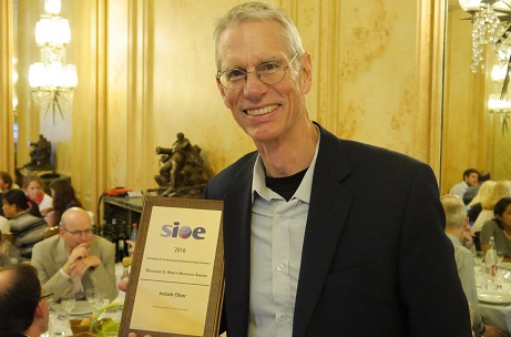 North Research Award 2016 goes to Josiah Ober