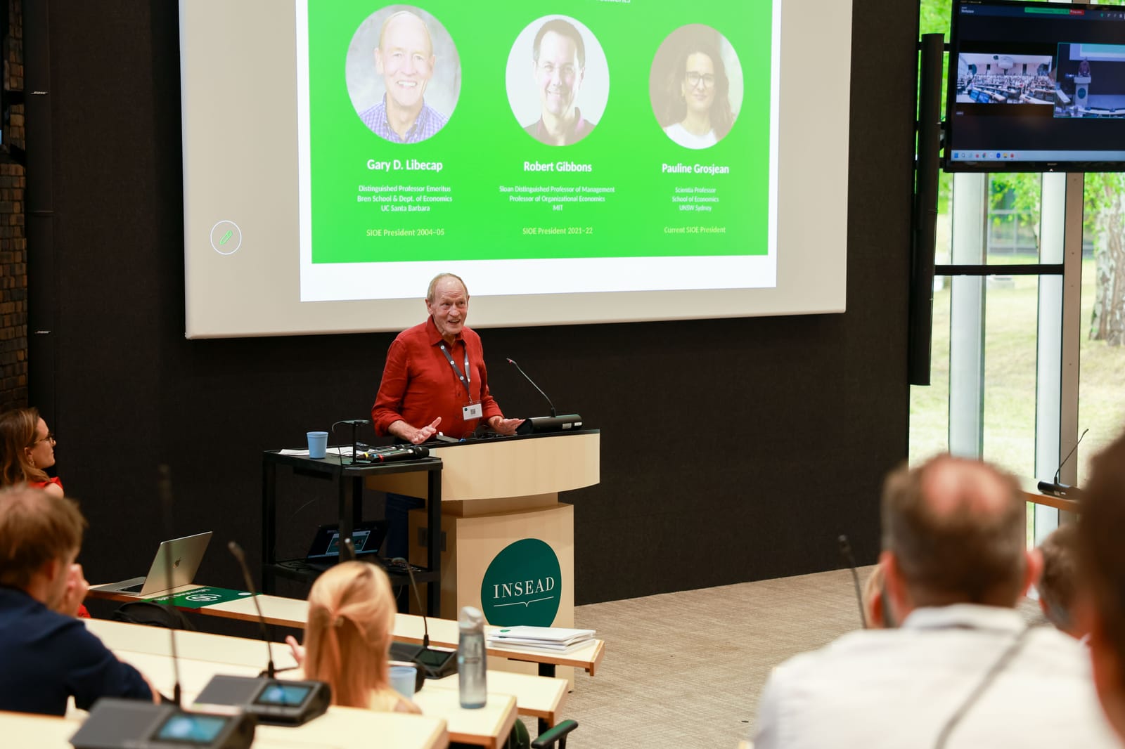 SIOE conference photo: Gary Libecap at the ISNIE/SIOE at 30 Celebration