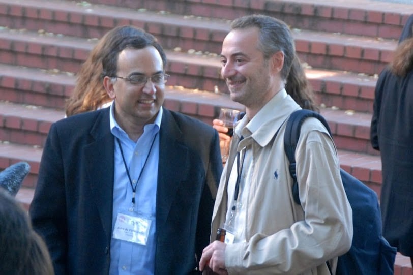 Rui de Figueiredo and Emmanuel Raynaud at the conference.